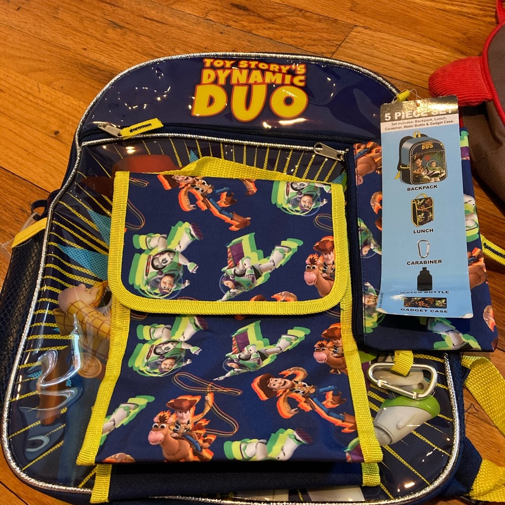 Toy story backpack and accessories